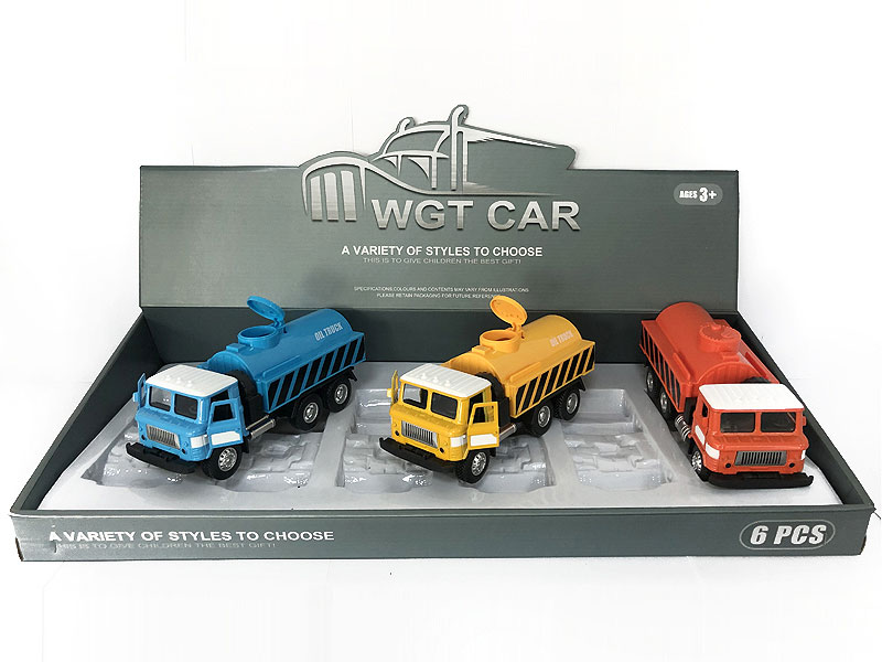 Die Cast Truck Pull Back W/L_S(6in1) toys
