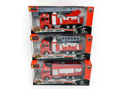 1:50 Die Cast Fire Engine Pull Back W/L_S(3S)