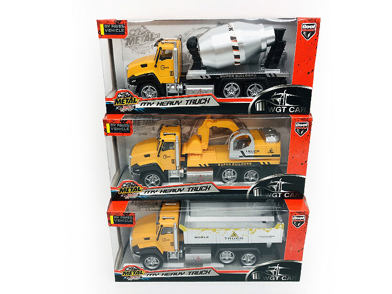 1:50 Die Cast Construction Truck Pull Back W/L_S(3S) toys