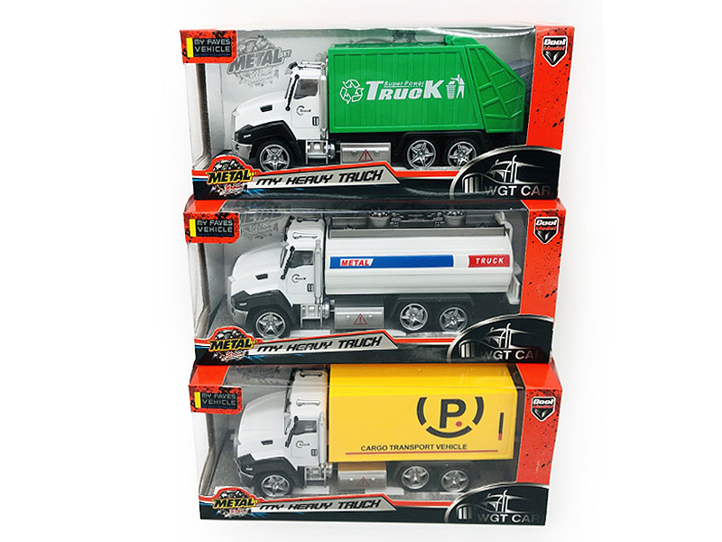 1:50 Die Cast Truck Pull Back W/L_S(3S) toys