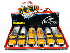 1:50 Die Cast Construction Truck Pull Back W/L_S(6in1)