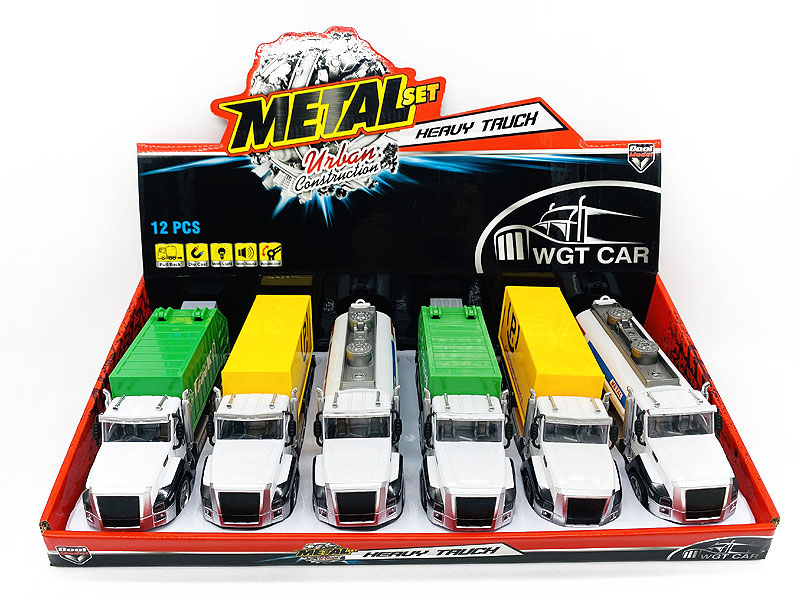 1:50 Die Cast Truck Pull Back W/L_S(6in1) toys