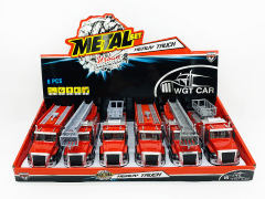 1:50 Die Cast Fire Engine Pull Back W/L_S(6in1)
