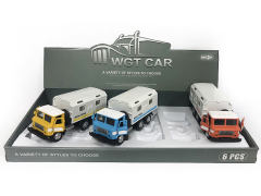 Die Cast Medical Car Pull Back(6in1) toys