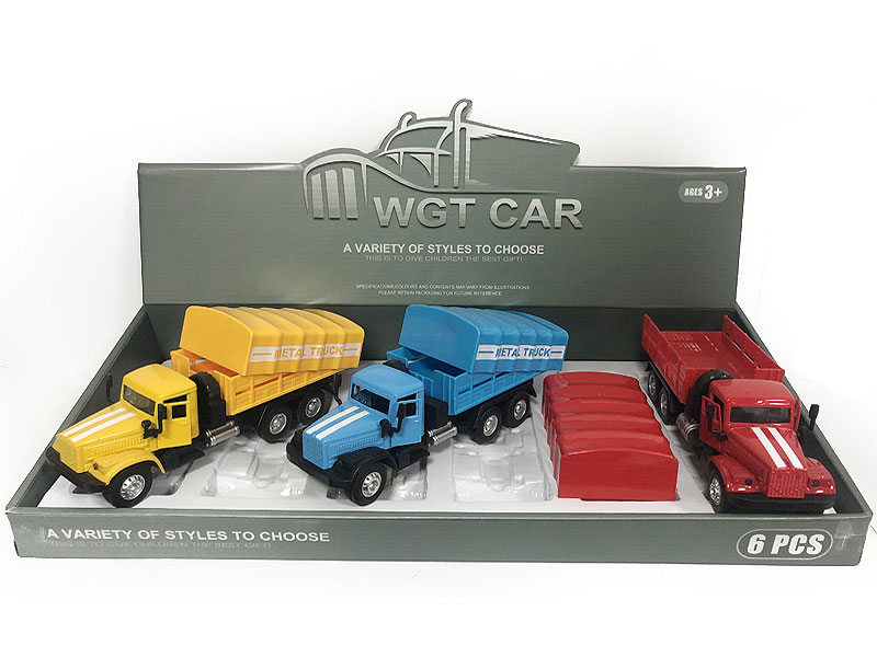 Die Cast Car Pull Back W/L_M(6in1) toys