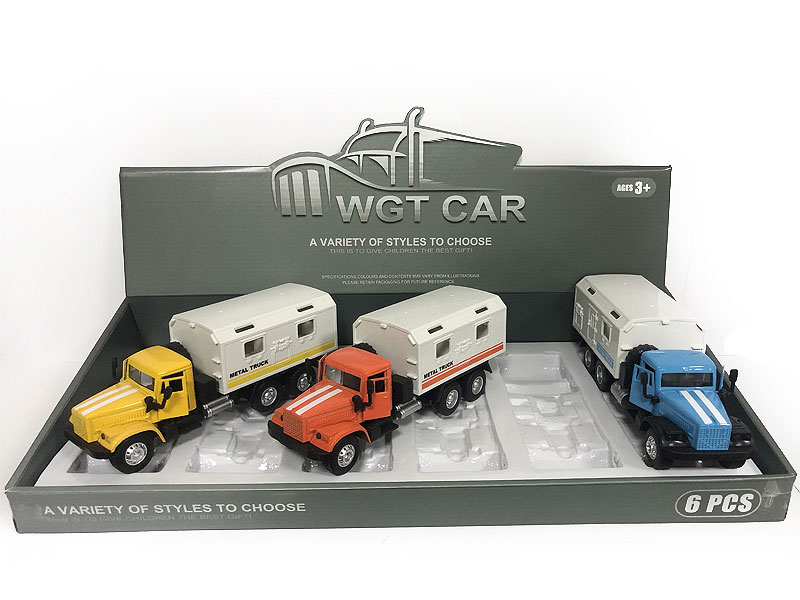 Die Cast Car Pull Back W/L_M(6in1) toys