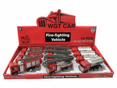 1:64 Die Cast Fire Engine Pull Back(12in1)