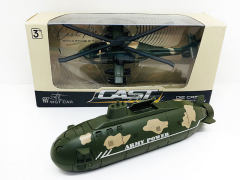 Die Cast Submarine & Fighter Pull Back(2S)