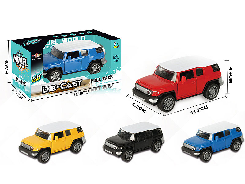 1:32 Die Cast Car Pull Back(4C) toys