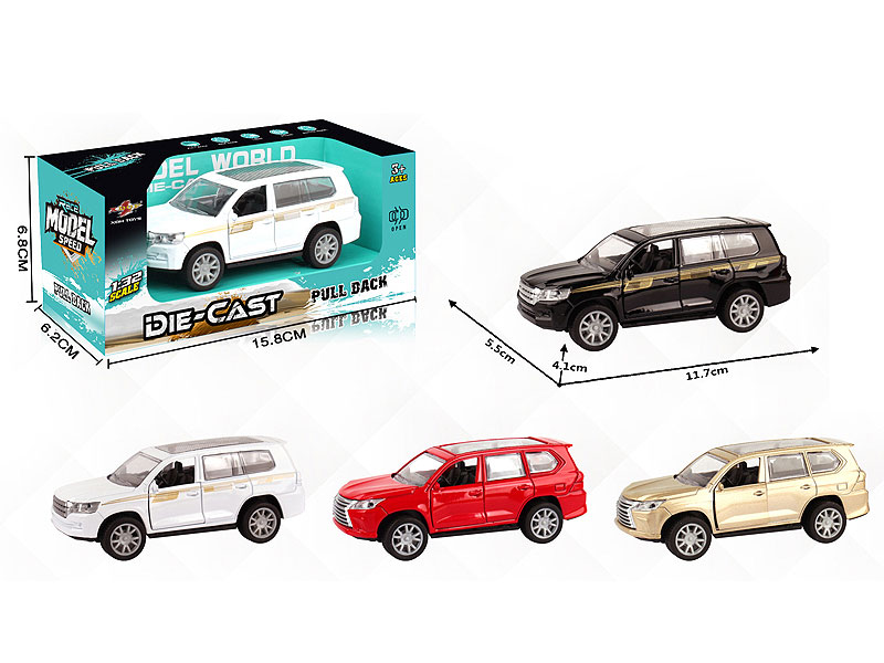 1:32 Die Cast Car Pull Back(4C) toys