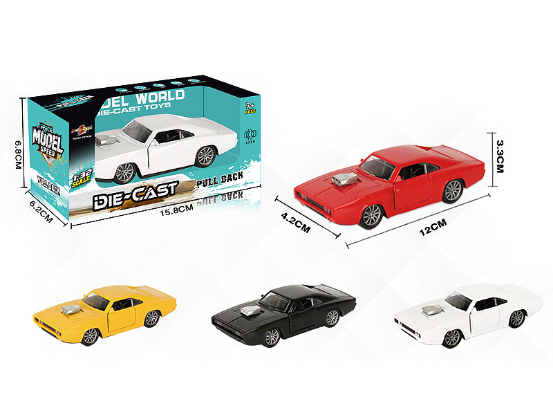 1:32 Die Cast Car Pull Back(4C) toys