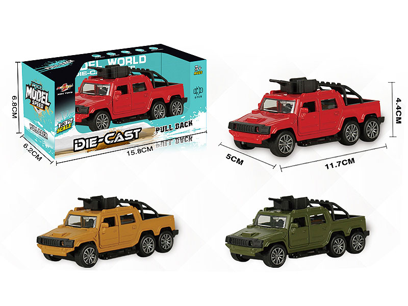 1:32 Die Cast Car Pull Back(3C) toys