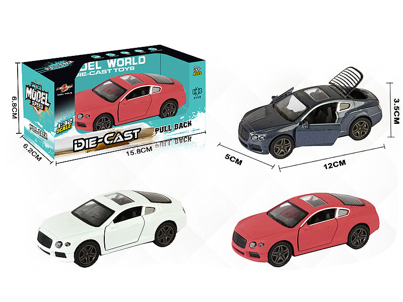 1:32 Die Cast Car Pull Back(4C) toys