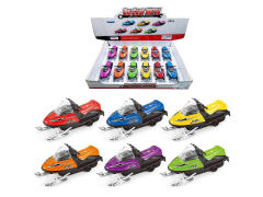 Die Cast Snowmobile Pull Back(12in1) toys