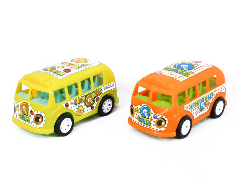 Pull Back Bus(2in1） toys
