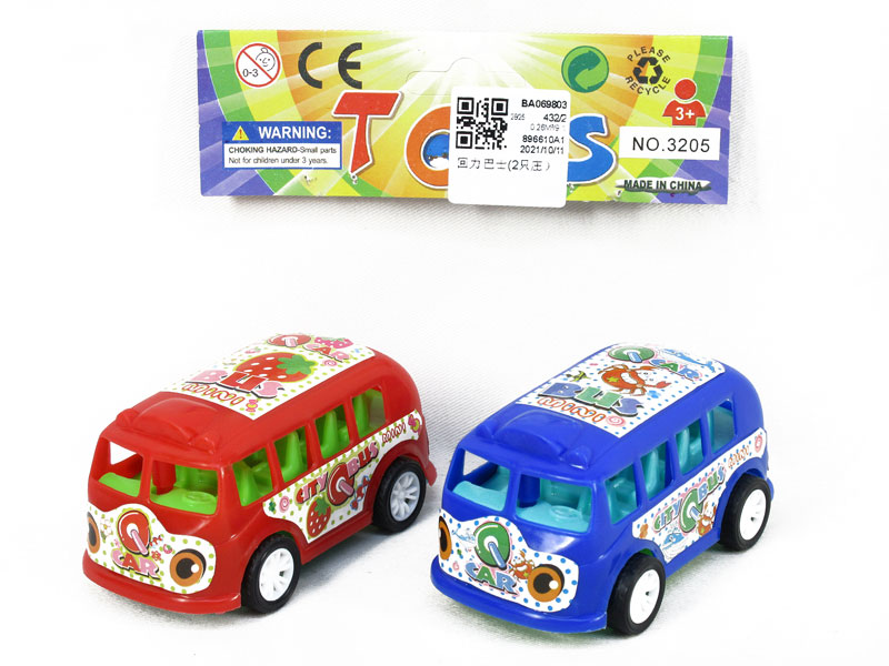 Pull Back Bus(2in1） toys
