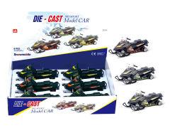 Die Cast Snowmobile Pull Back W/L_M(6in1) toys