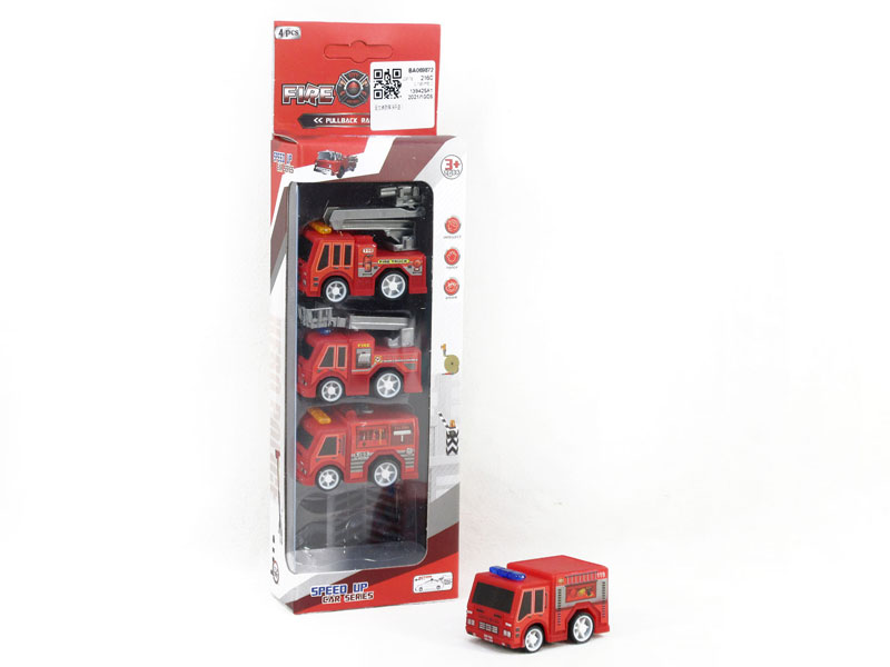 Pull Back Fire Engine(4in1) toys