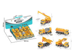 1:46 Die Cast Construction Truck Pull Back(12in1)