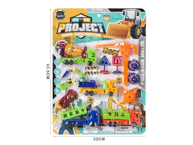 Pull Back Construction Truck Set toys