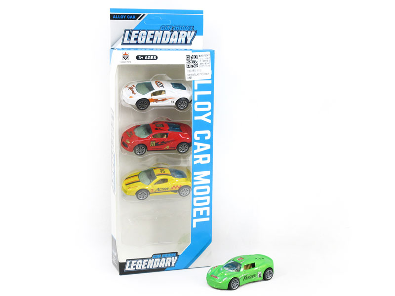 Die Cast Racing Car Pull Back(4in1) toys