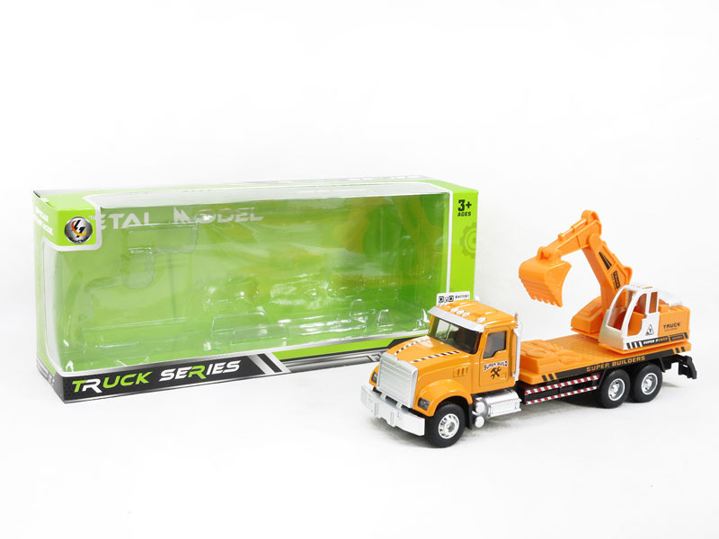 1:24 Die Cast Construction Truck Pull Back(3S) toys