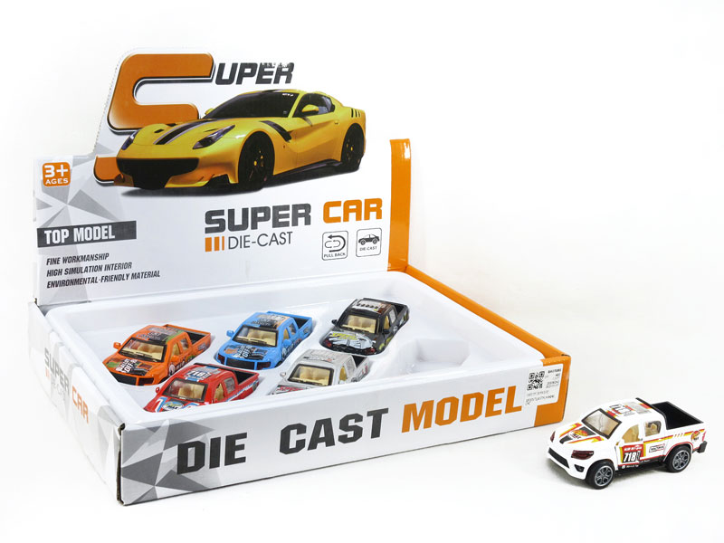 Die Cast Car Pull Back(6in1) toys