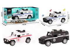 1:32 Die Cast Police Car Pull Back W/L_M(3C) toys