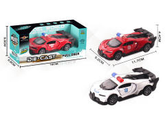 1:32 Die Cast Police Car Pull Back(2C) toys