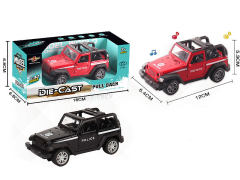 1:32 Die Cast Police Car Pull Back W/L_M(2C)