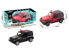 1:32 Die Cast Police Car Pull Back(2C) toys