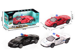 1:32 Die Cast Police Car Pull Back(3C)