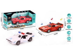 1:32 Die Cast Police Car Pull Back W/L_M(3C)