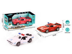 1:32 Die Cast Police Car Pull Back(3C)