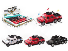 1:32 Die Cast Police Car Pull Back W/L_M(12in1)