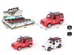 1:32 Die Cast Police Car Pull Back(12in1) toys