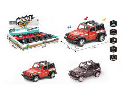 1:32 Die Cast Police Car Pull Back W/L_M(12in1)