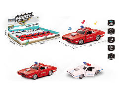 1:32 Die Cast Police Car Pull Back W/L_M(12in1) toys