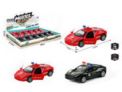 1:32 Die Cast Police Car Pull Back(12in1) toys