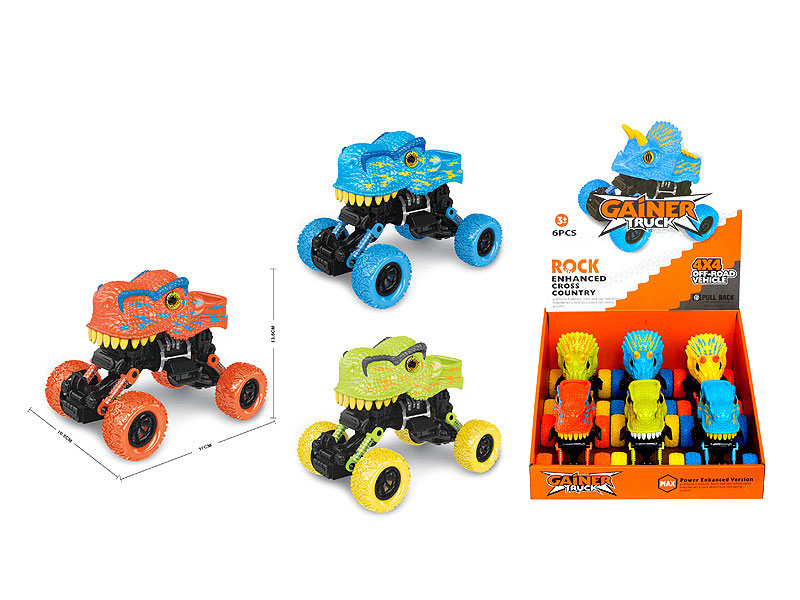 Pull Back 4Wd Cross-country Car(6in1) toys