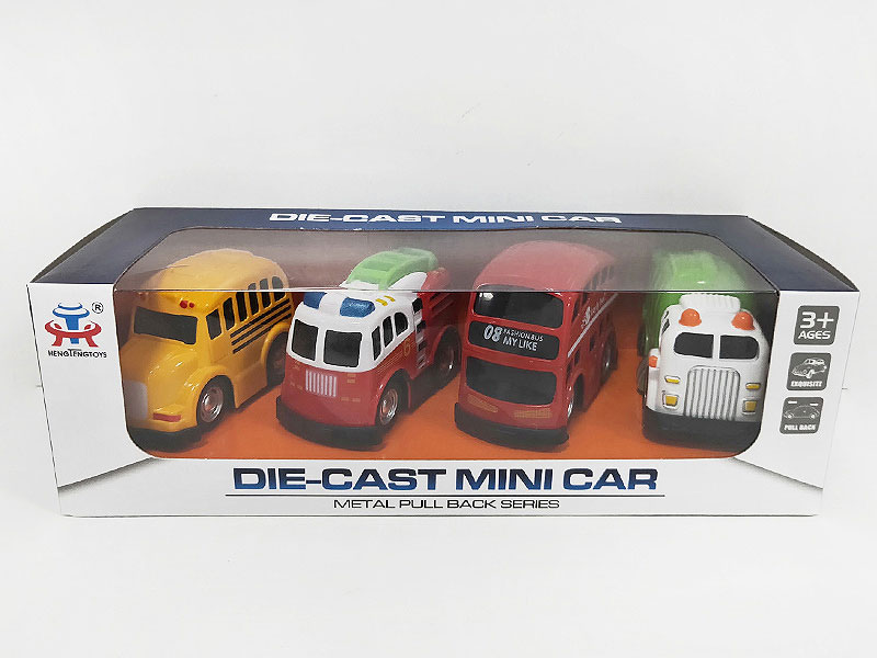 Die Cast Car Pull Back(4in1) toys