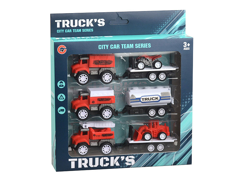 Pull Back Fire Engine(3in1) toys