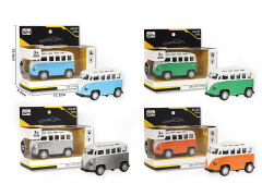 Die Cast Bus Pull Back W/L_S(4S)