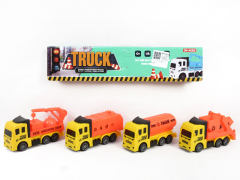 Pull Back Sanitation Car(4in1) toys