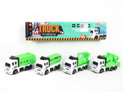 Pull Back Sanitation Car(4in1) toys