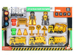 Pull Back Sanitation Car Set(4in1) toys