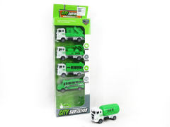 Pull Back Sanitation Car(5in1) toys