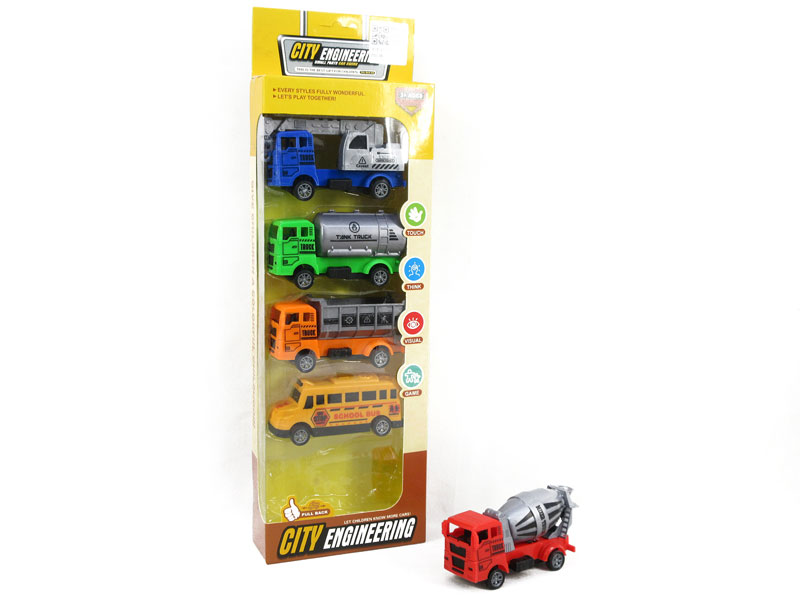 Pull Back Construction Truck(5in1) toys