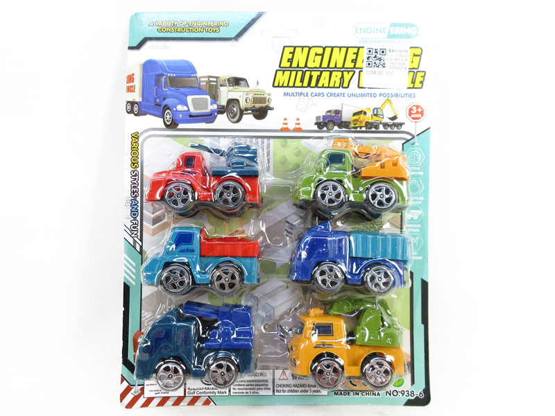 Pull Back Truck(6in1) toys