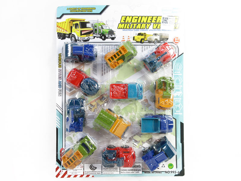 Pull Back Truck(12in1) toys